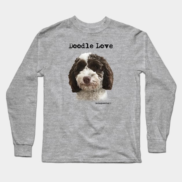 Doodle Dog Love Long Sleeve T-Shirt by WoofnDoodle 